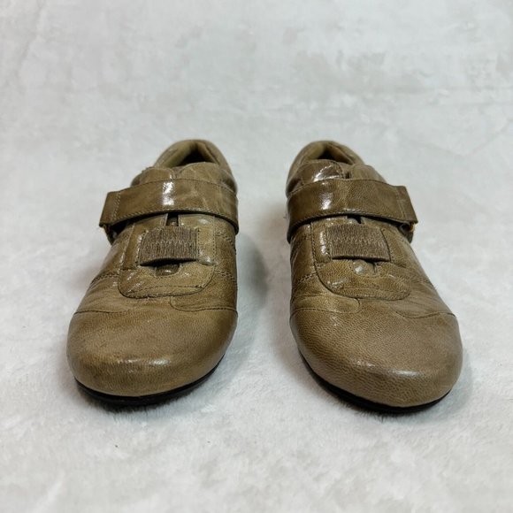 ECCO Women's 38 Elastic Strap Brown Leather Slip-On Comfortable Shoes - Picture 3 of 16